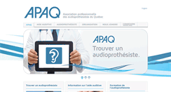 Desktop Screenshot of apaqaudio.qc.ca