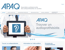 Tablet Screenshot of apaqaudio.qc.ca